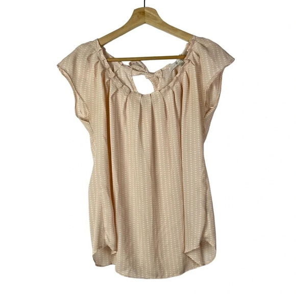 LC Lauren Conrad Blush Pink Arrow Short Sleeve S - Picture 1 of 4